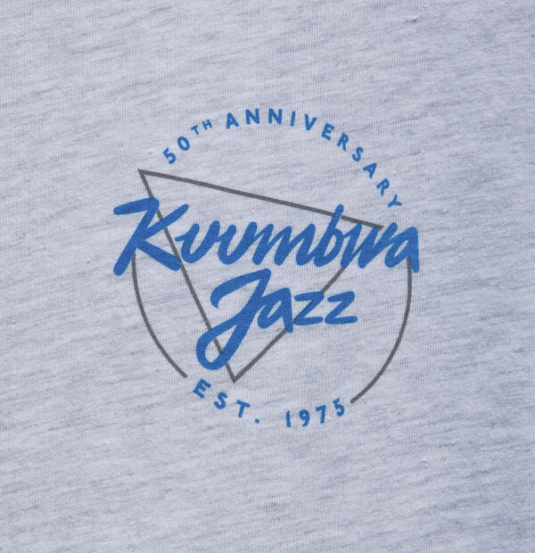 Kuumbwa "50th Anniversary" Long Sleeve Tee – Light Heather Grey - Image 2